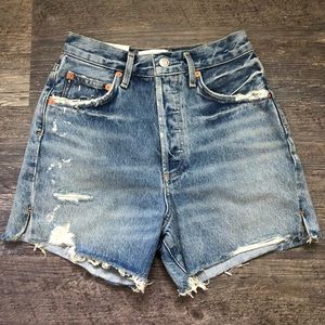 Agolde Dee Ultra High Rise Shorts in Ricochet